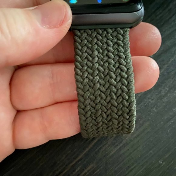 NEW ARMY GREEN Braided Solo Loop For Apple Watch - Picture 2 of 7